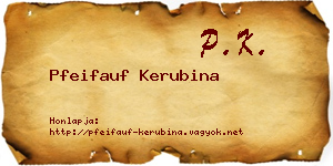 Pfeifauf Kerubina névjegykártya